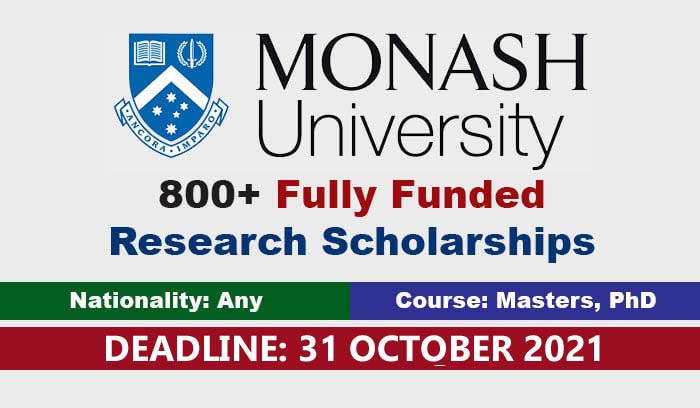 monash university scholarships in australia
