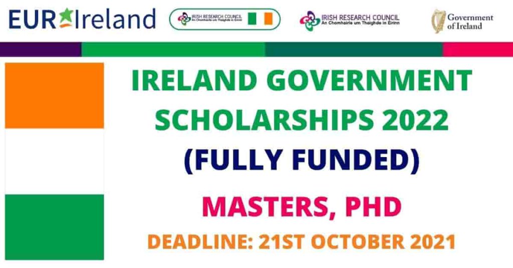 Government of Ireland Scholarships 2022
